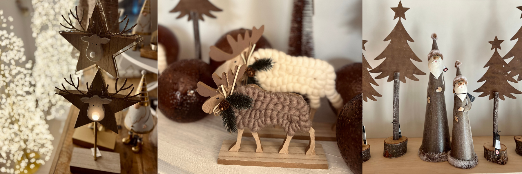 nieuwe kerstdecoratie in de winkel!